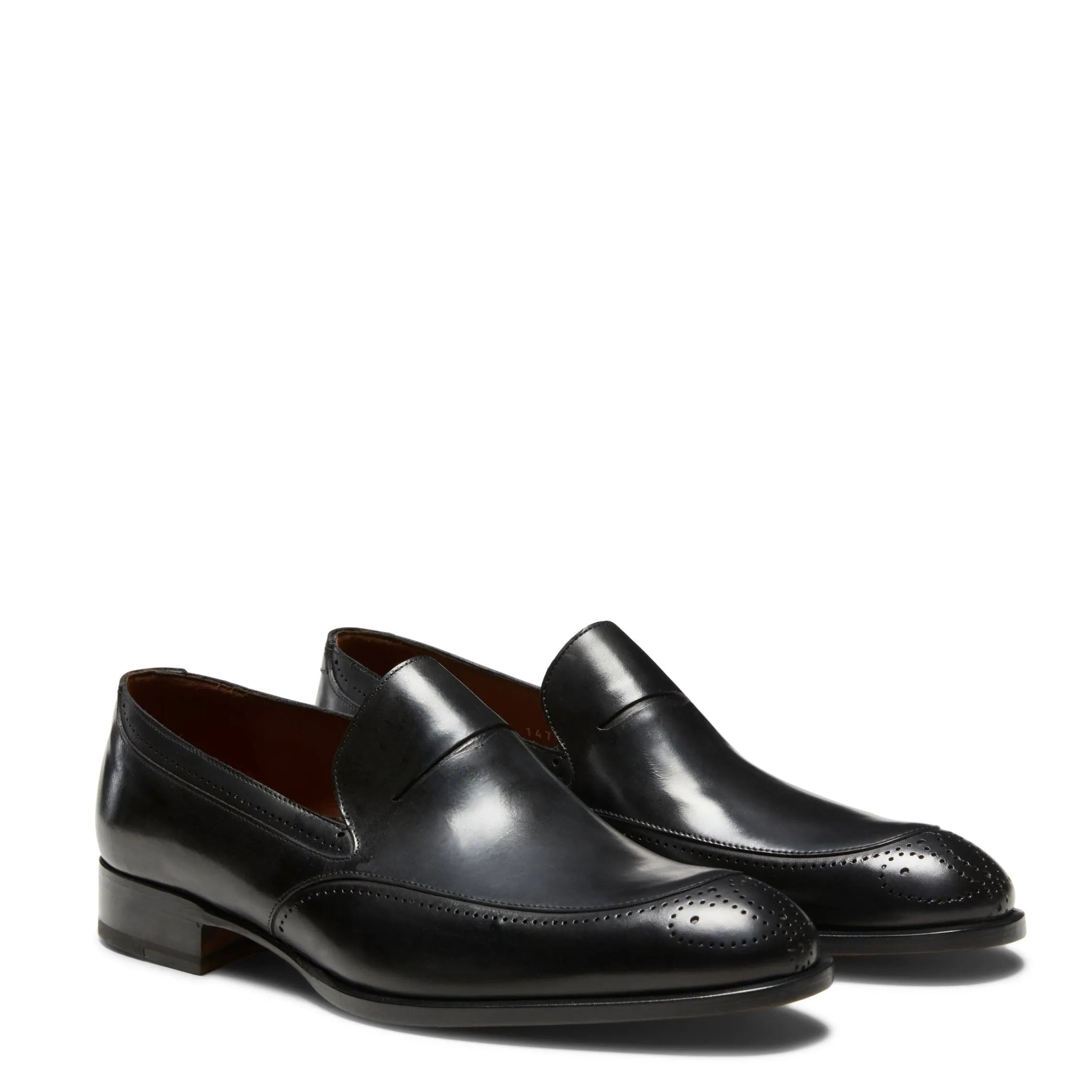 Online Fratelli Rossetti Leather And Suede Loafer | Black