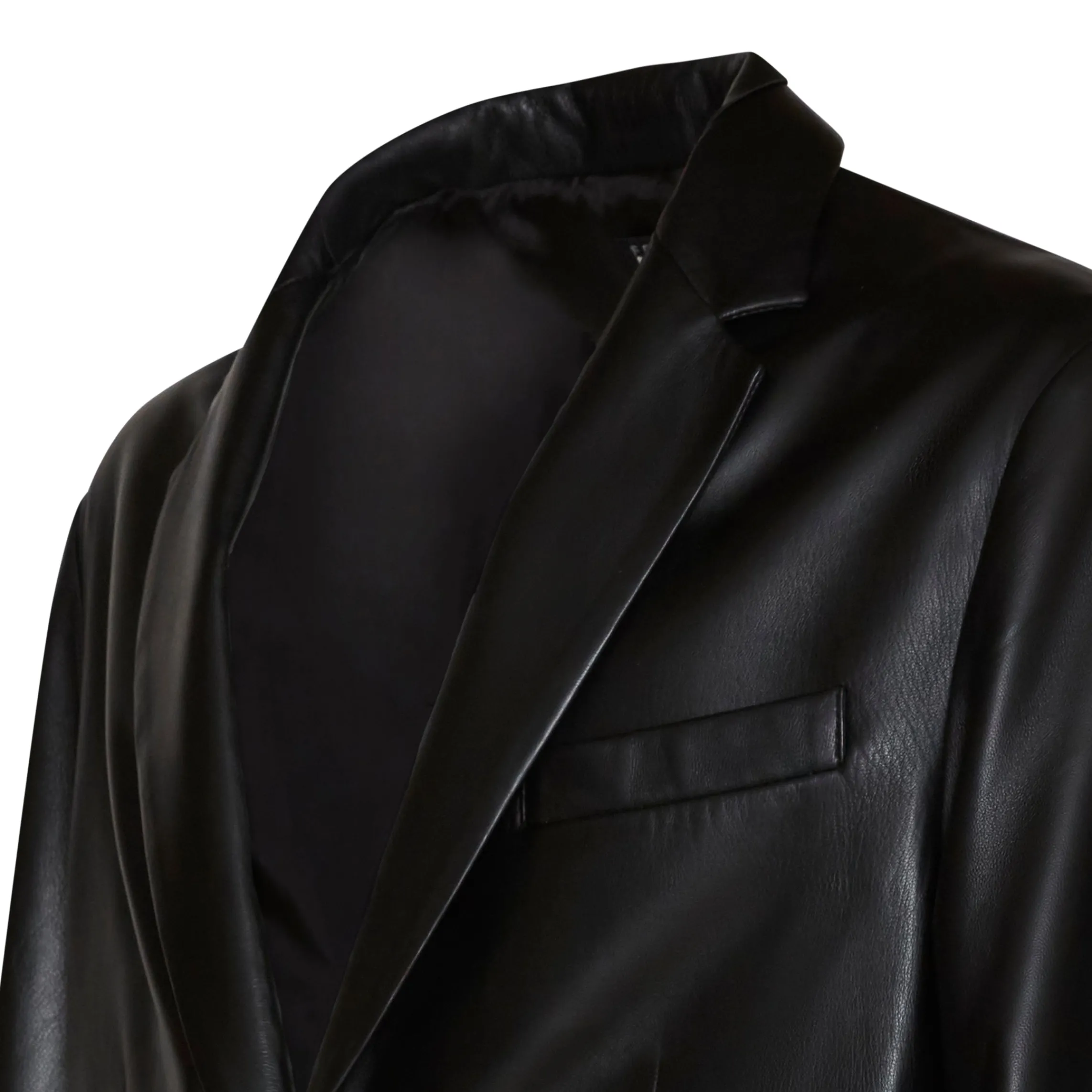 Outlet Fratelli Rossetti Nappa Leather Blazer | Black