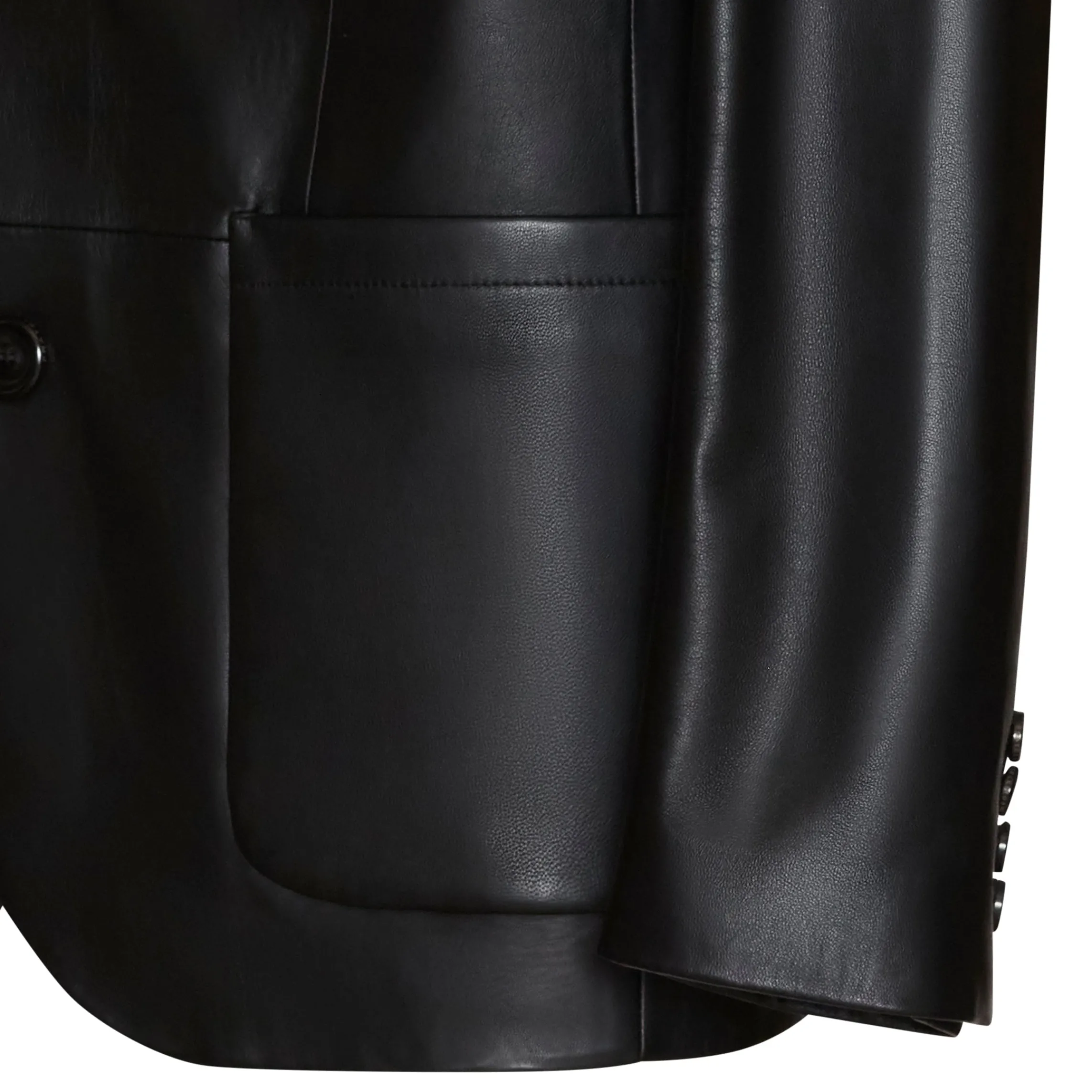 Outlet Fratelli Rossetti Nappa Leather Blazer | Black