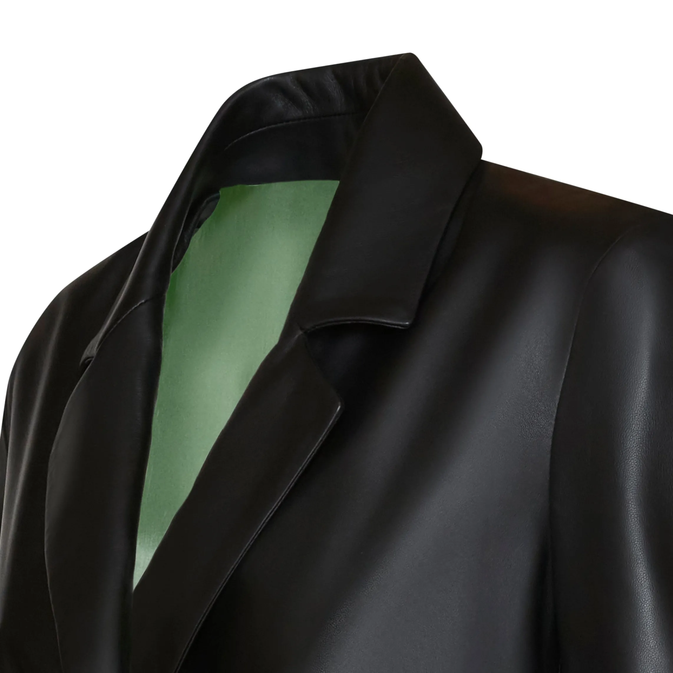 Clearance Fratelli Rossetti Nappa Leather Blazer With Contrasting Edging | Black