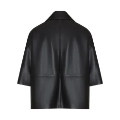 Cheap Fratelli Rossetti Nappa Leather Cape | Black