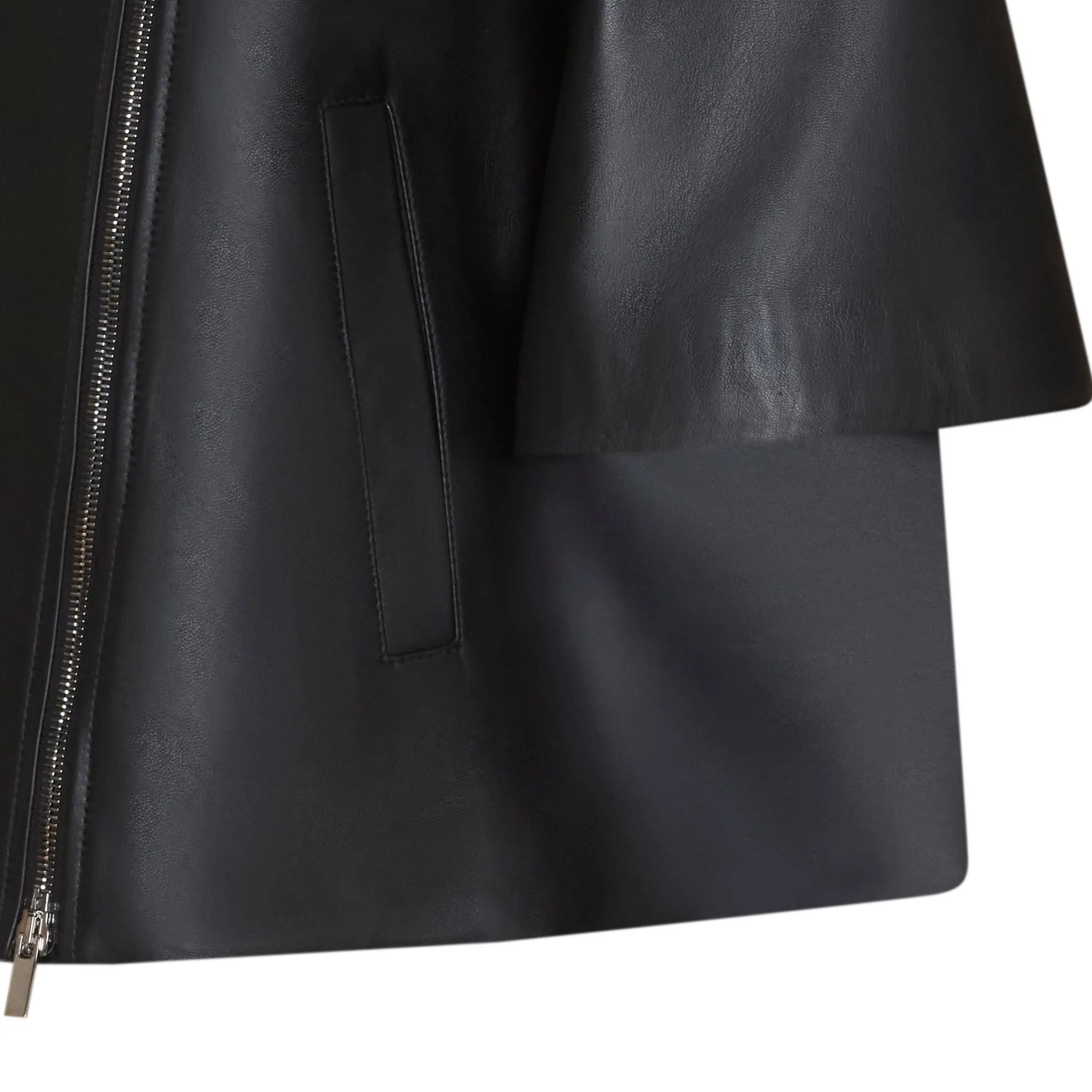 Cheap Fratelli Rossetti Nappa Leather Cape | Black