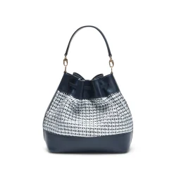 Shop Fratelli Rossetti Blue Bucket Bag | Navy