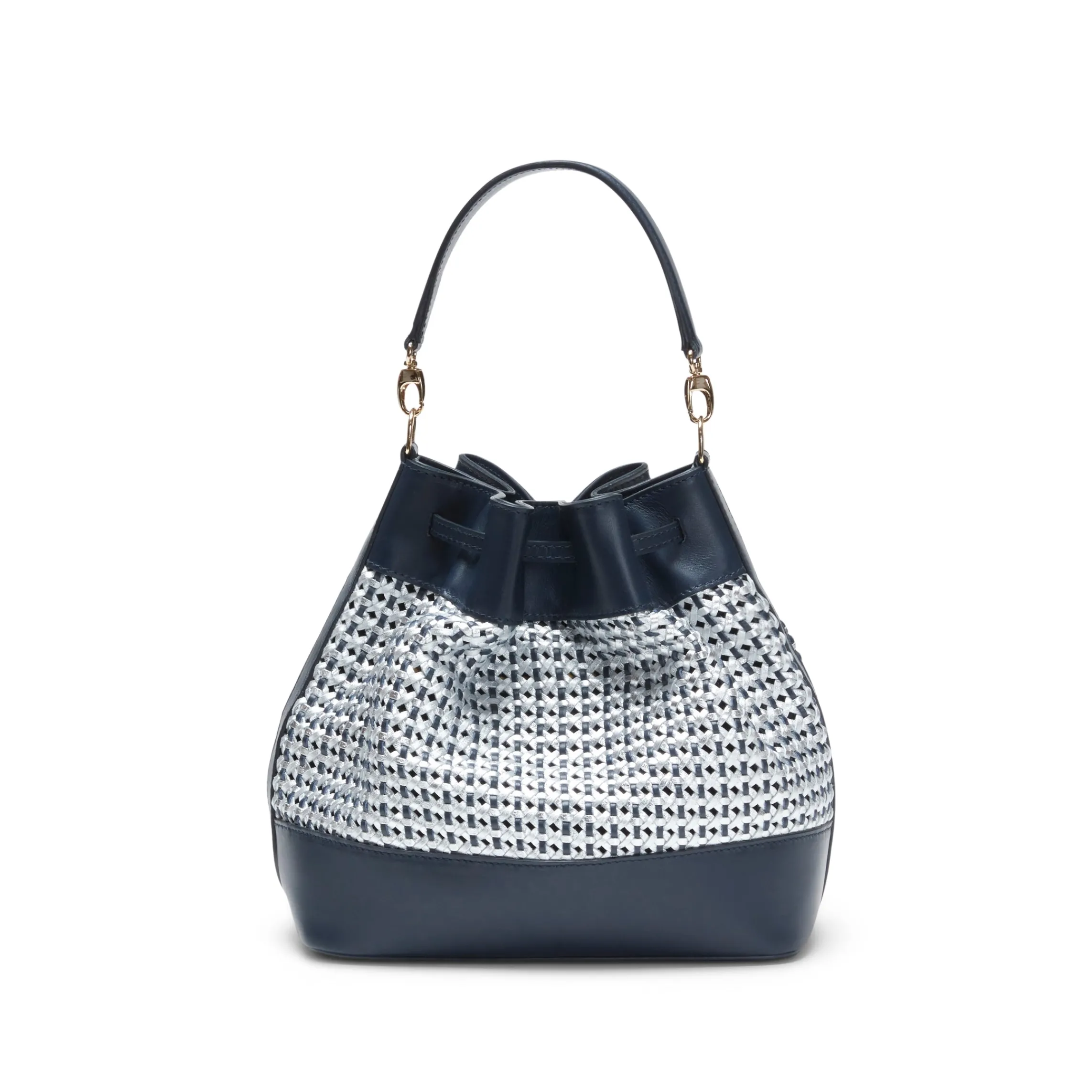 Shop Fratelli Rossetti Blue Bucket Bag | Navy