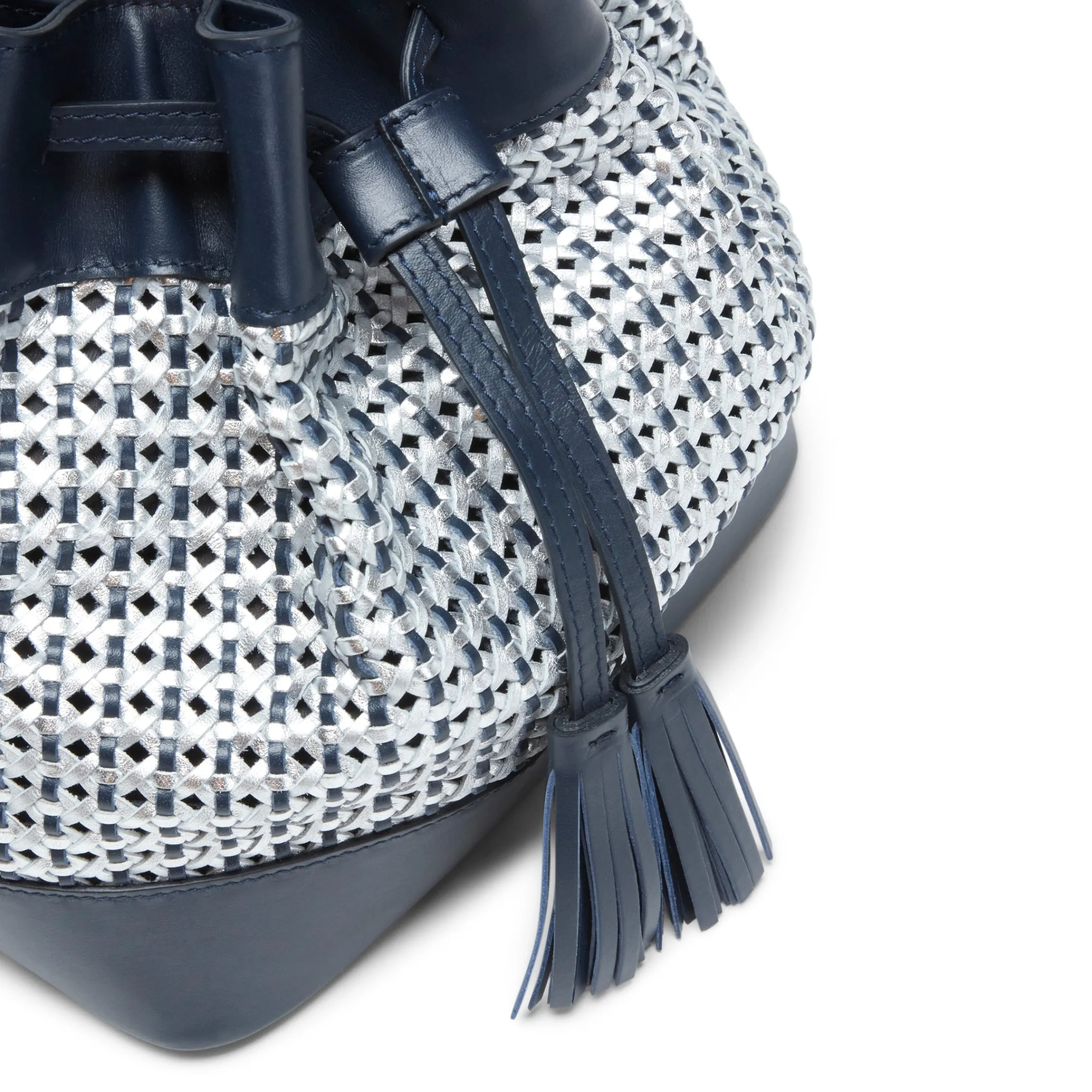 Shop Fratelli Rossetti Blue Bucket Bag | Navy