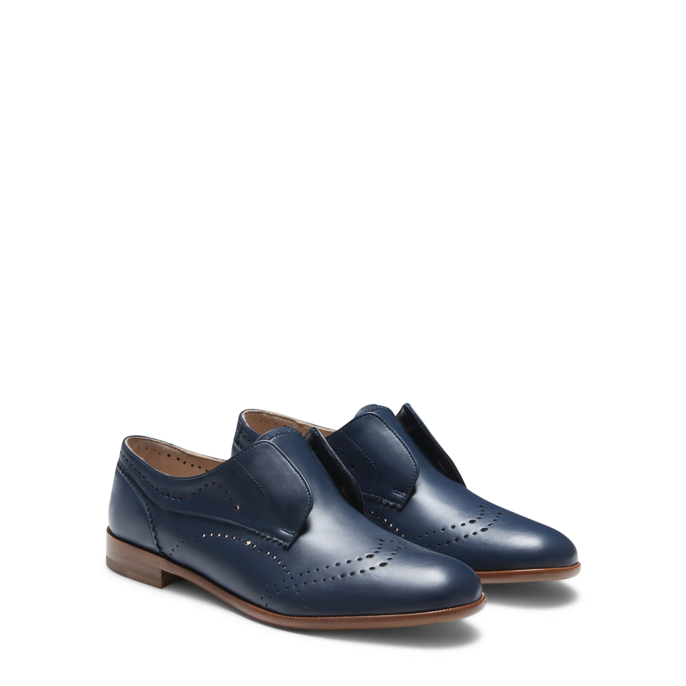 Best Fratelli Rossetti Blue Leather Lace-up Shoes | Navy