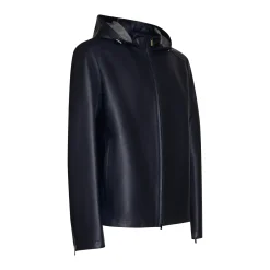 Clearance Fratelli Rossetti Blue Nappa Leather Jacket | Navy