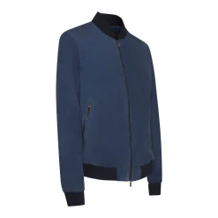 Cheap Fratelli Rossetti Suede Bomber Jacket | Blue