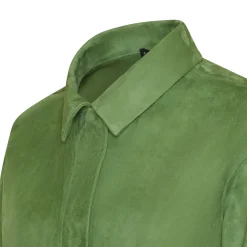 Cheap Fratelli Rossetti Blue Suede Jacket | Verde
