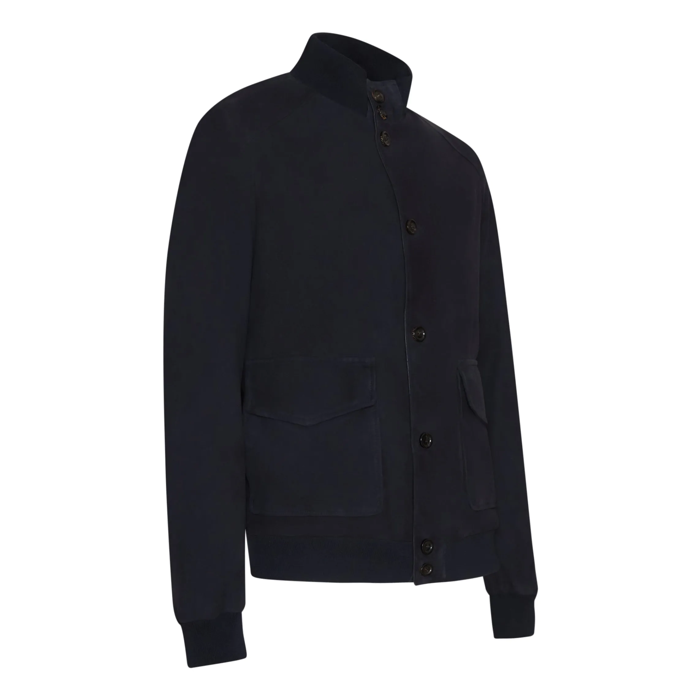 Outlet Fratelli Rossetti Blue Suede Jacket | Navy blue