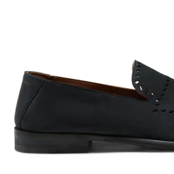 Online Fratelli Rossetti Blue Woven Suede Slippers | Navy blue