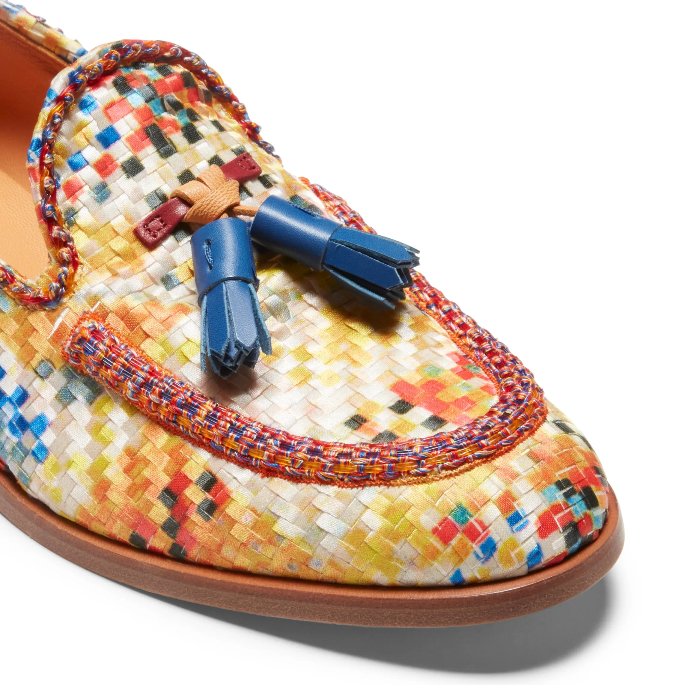 Cheap Fratelli Rossetti Brera Loafer In Embroidered Fabric | Sun yellow