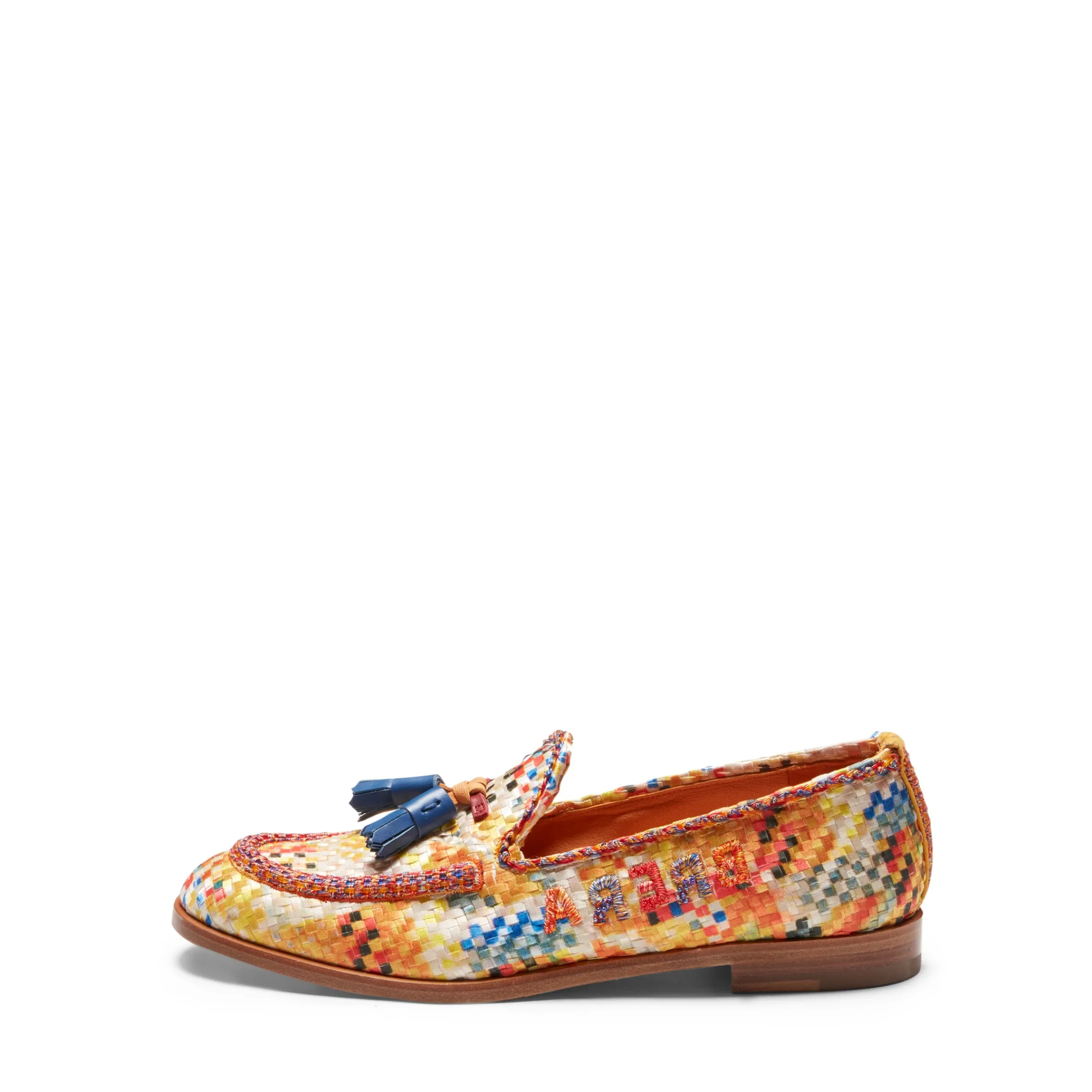 Cheap Fratelli Rossetti Brera Loafer In Embroidered Fabric | Sun yellow