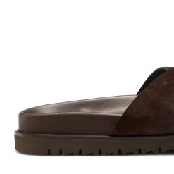 Clearance Fratelli Rossetti Suede Sandal | Brown