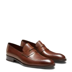Clearance Fratelli Rossetti Couloured- Leather Loafer Chestnut