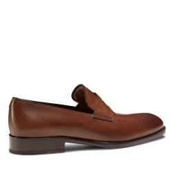 Clearance Fratelli Rossetti Couloured- Leather Loafer Chestnut