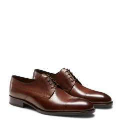 Discount Fratelli Rossetti Leather Lace-up Shoe | Chestnut