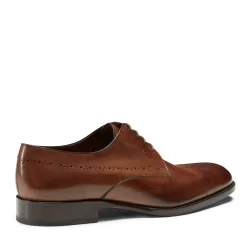 Discount Fratelli Rossetti Leather Lace-up Shoe | Chestnut