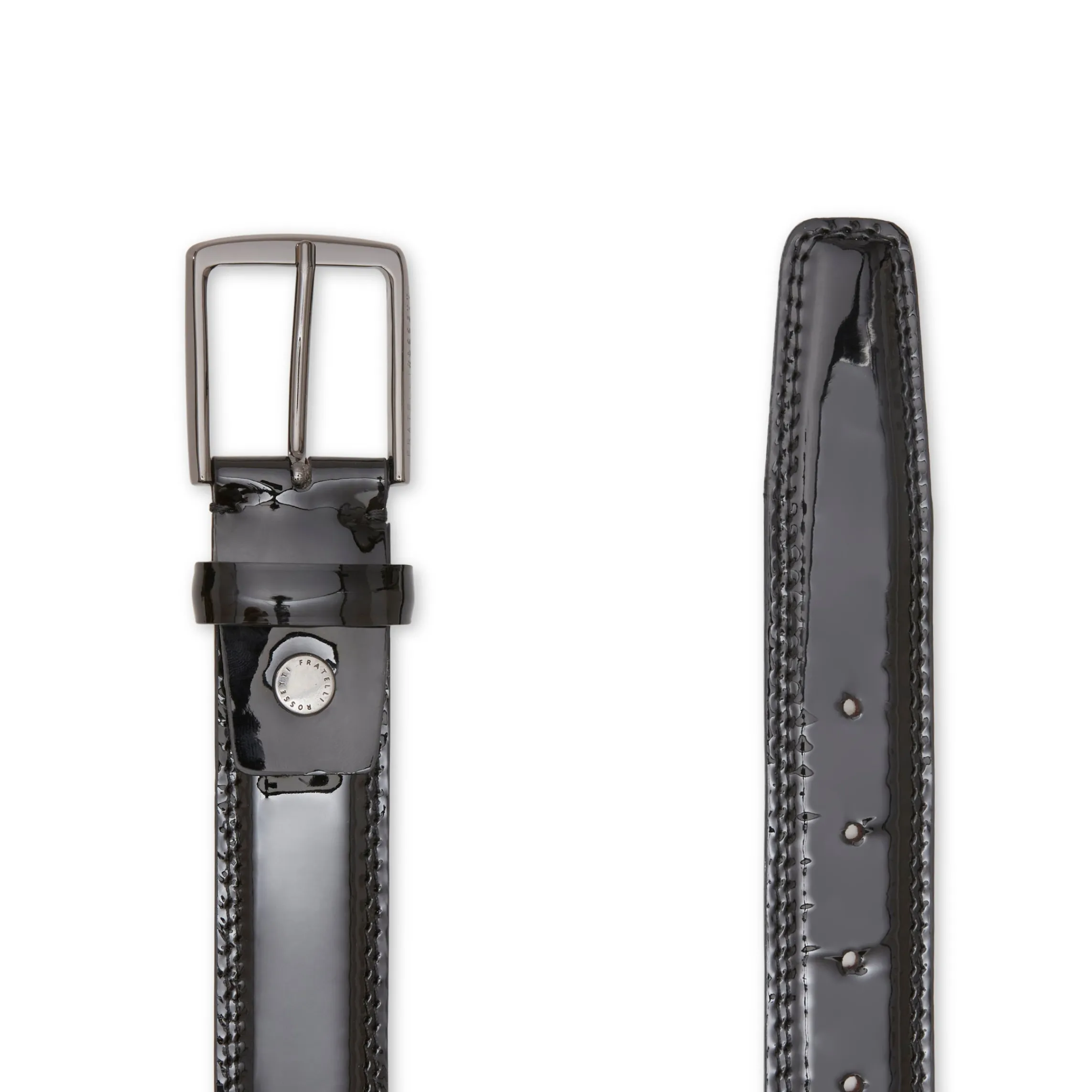Sale Fratelli Rossetti Cintura In Vernice- Black