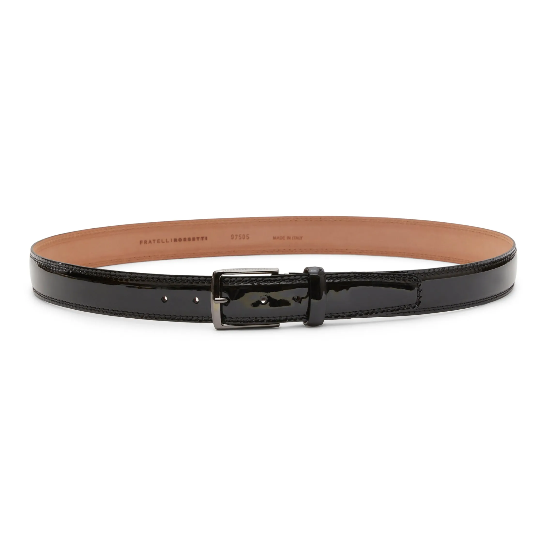 Sale Fratelli Rossetti Cintura In Vernice- Black