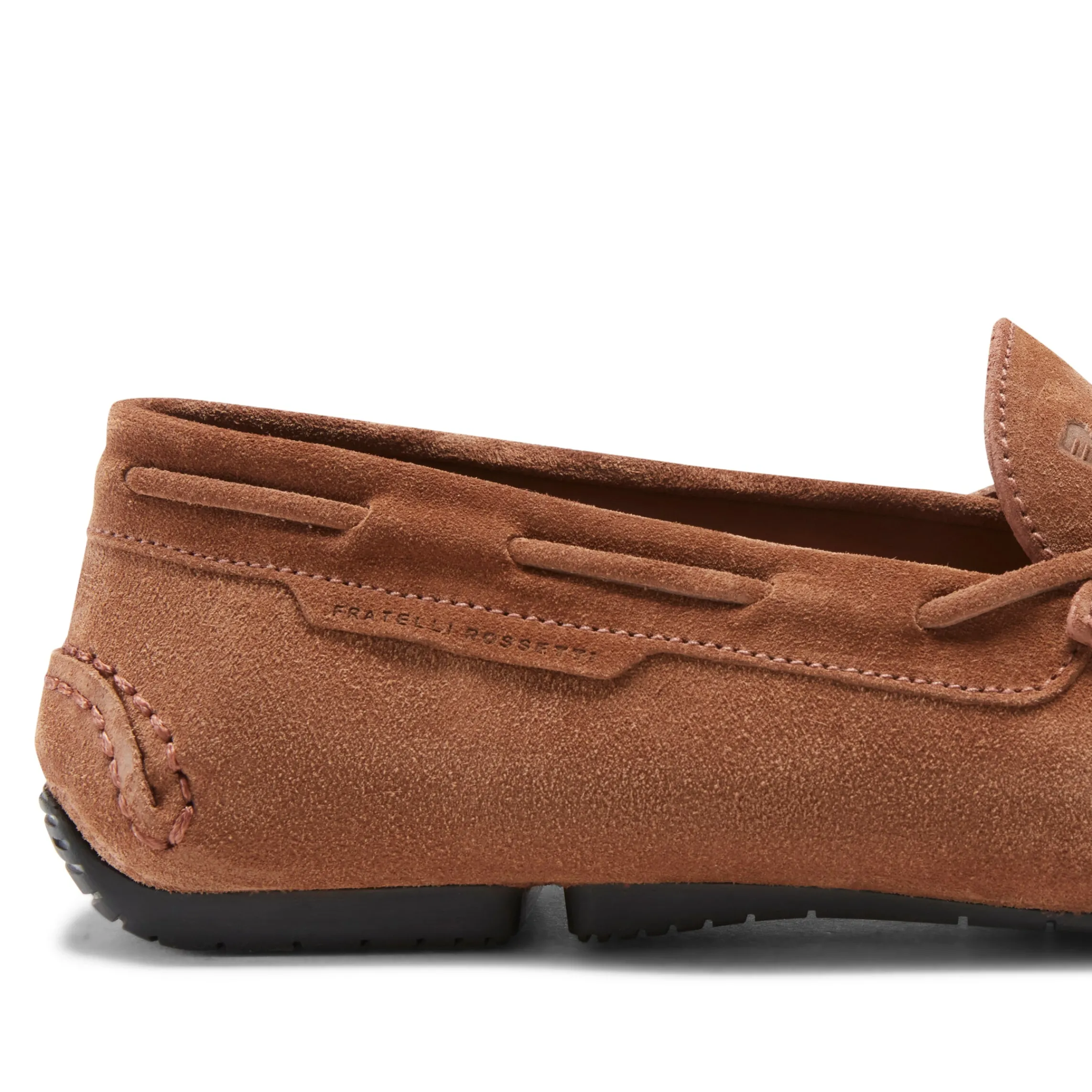 Fashion Fratelli Rossetti Suede Driver Loafer | Cognac