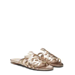 Store Fratelli Rossetti Gold Leather Sandal | Light gold