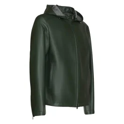 Shop Fratelli Rossetti Nappa Leather Jacket | Green