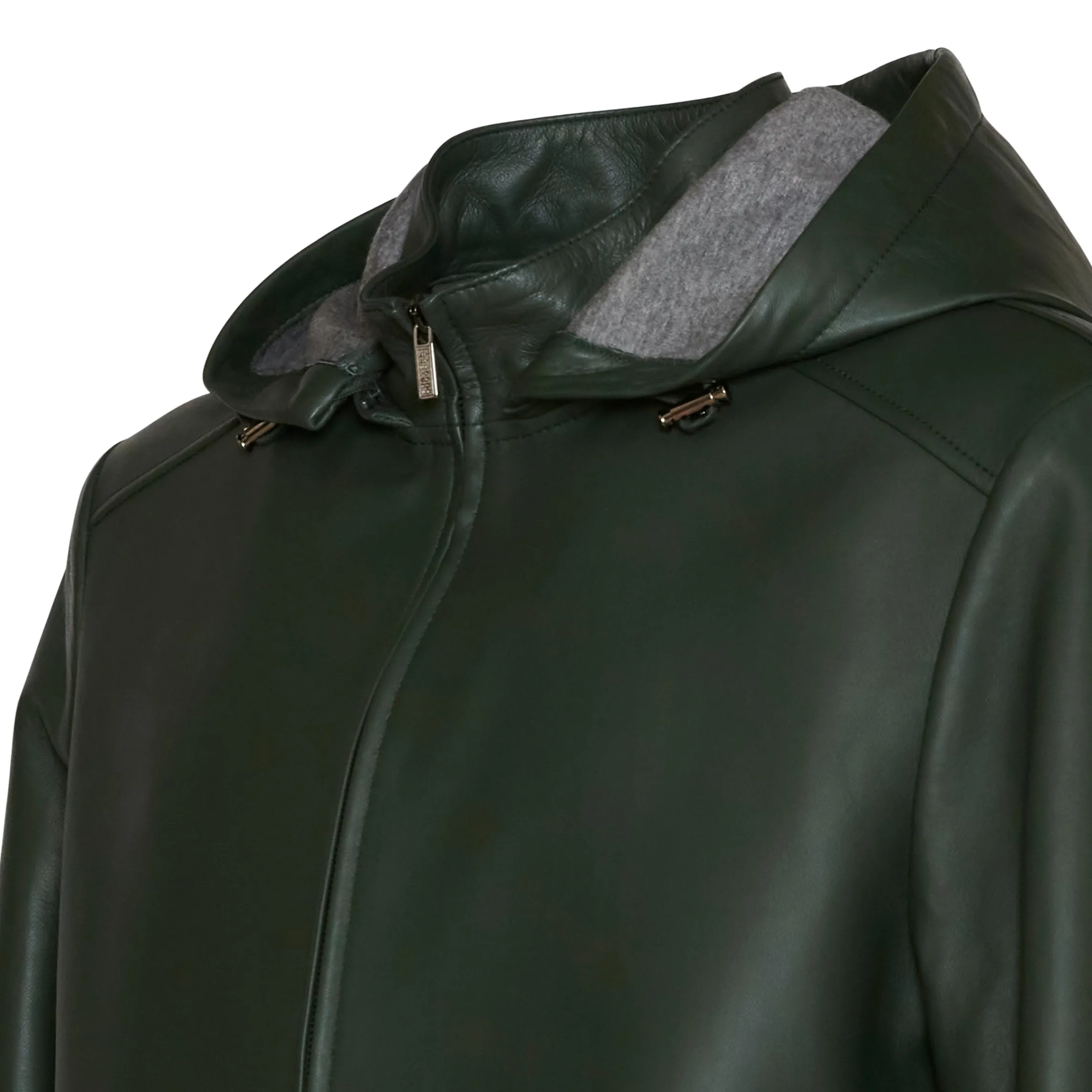 Shop Fratelli Rossetti Nappa Leather Jacket | Green