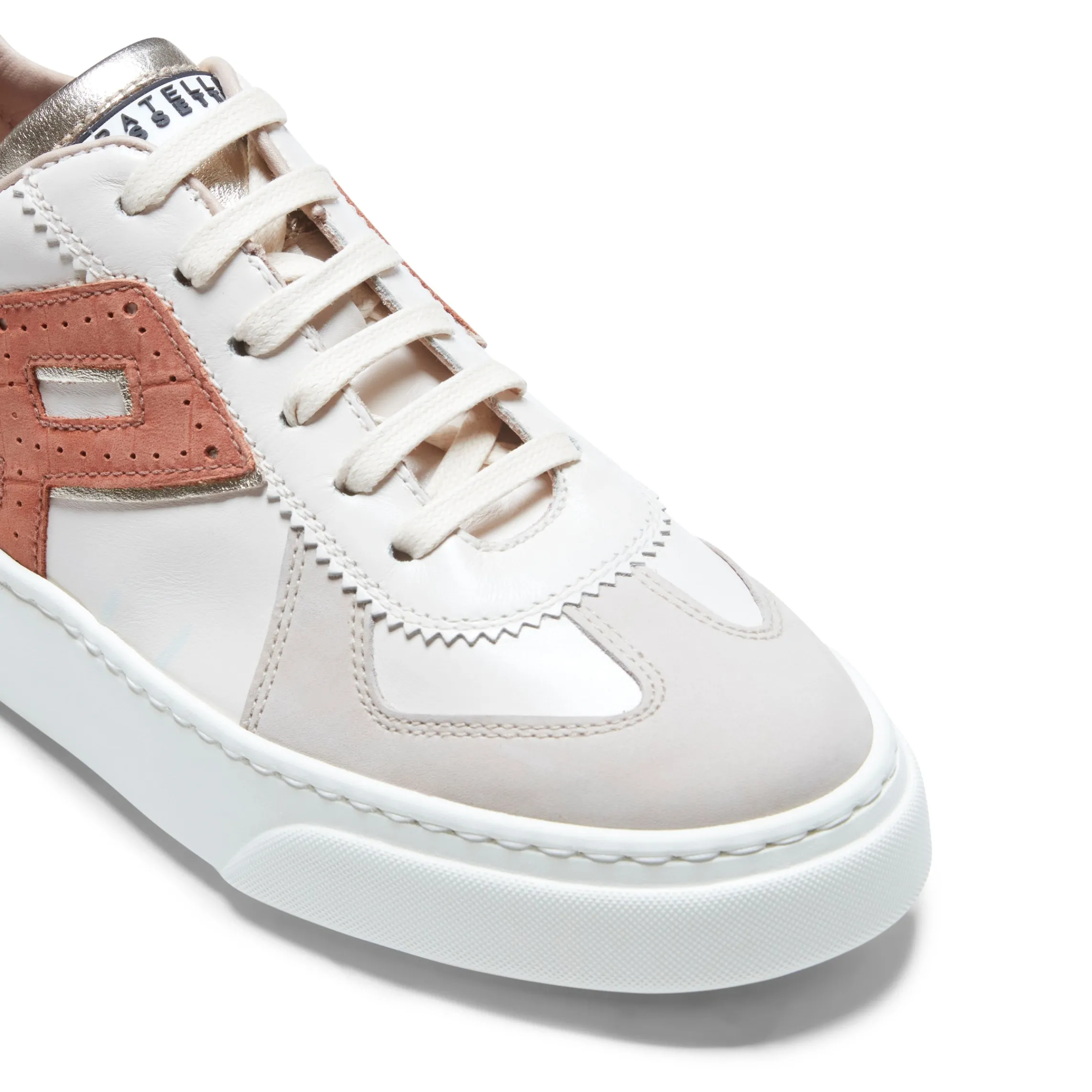 Shop Fratelli Rossetti Grey Leather Sneaker | Rice