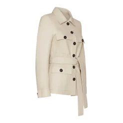 New Fratelli Rossetti Ivory Leather Safari Jacket | Avorio