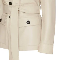 New Fratelli Rossetti Ivory Leather Safari Jacket | Avorio
