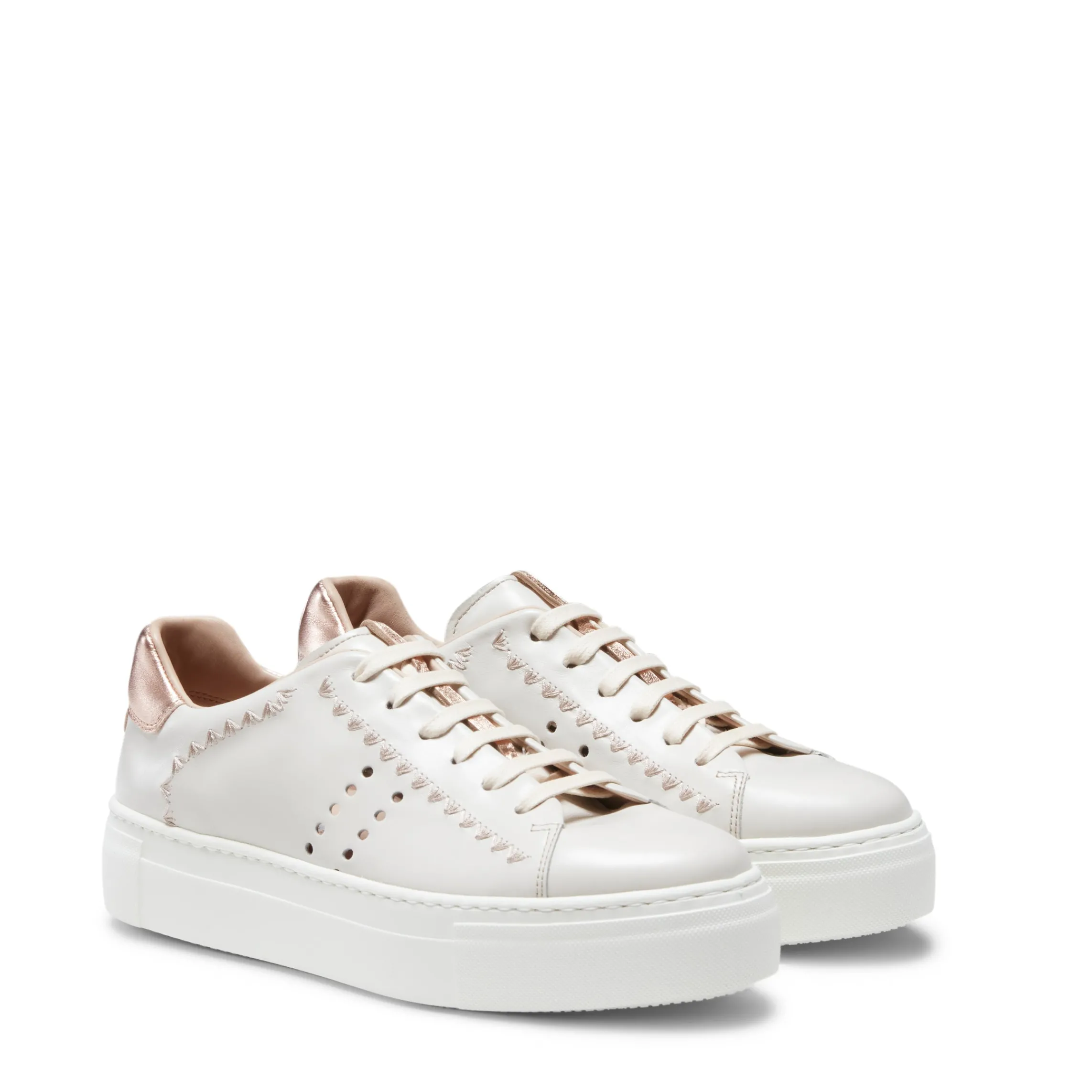 Sale Fratelli Rossetti Leather Sneakers | Milk white