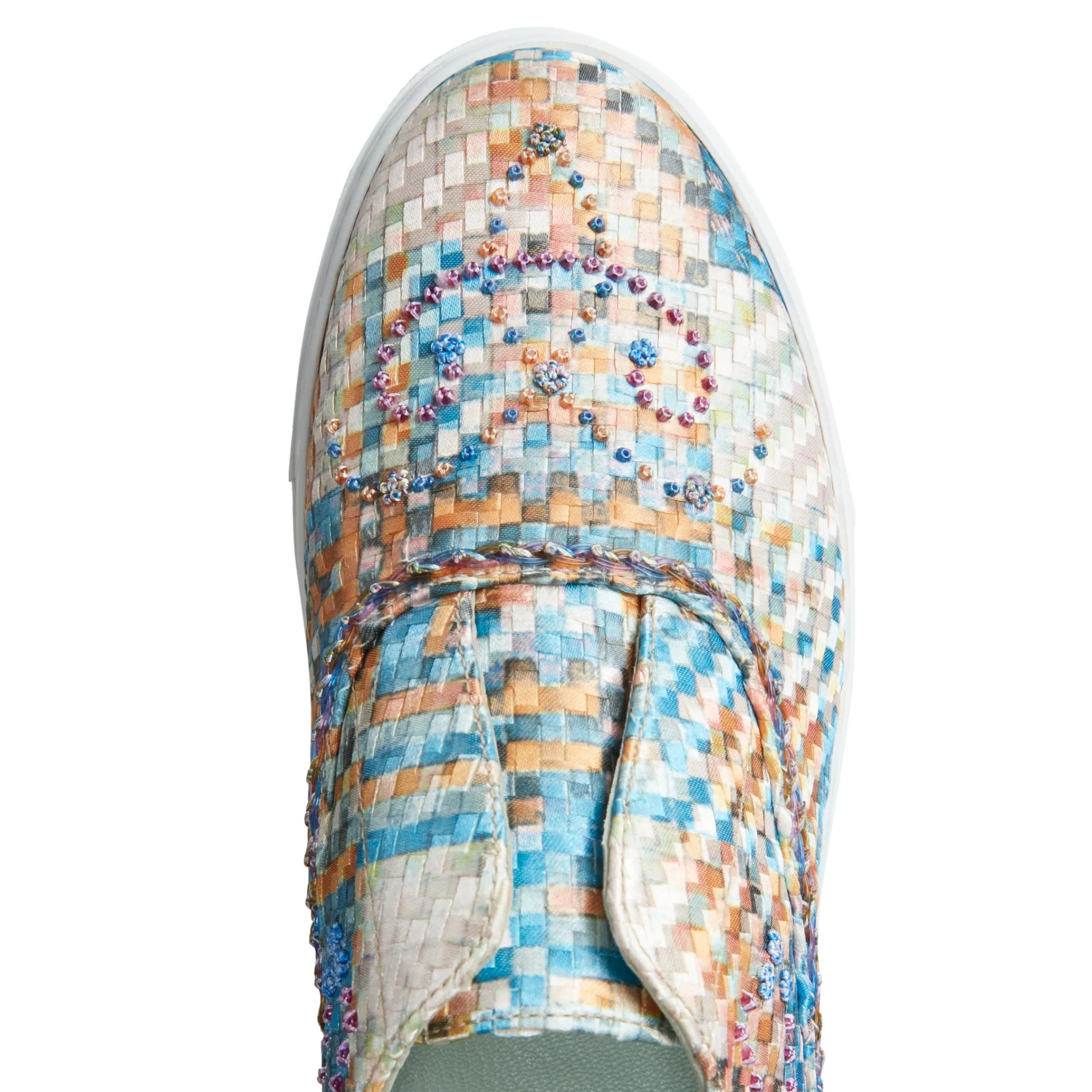 Flash Sale Fratelli Rossetti Embroidered Fabric Hobo Sport Sneakers | Light blue