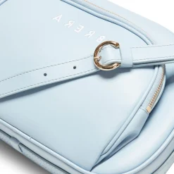 Sale Fratelli Rossetti Leather Brera Shoulder Bag | Light blue