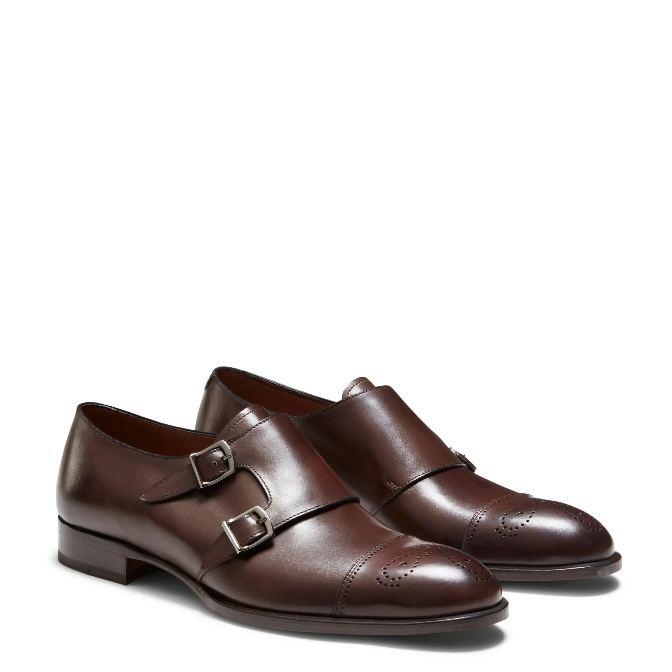 Best Fratelli Rossetti Leather Double-buckle Derby Shoe | Mahogany