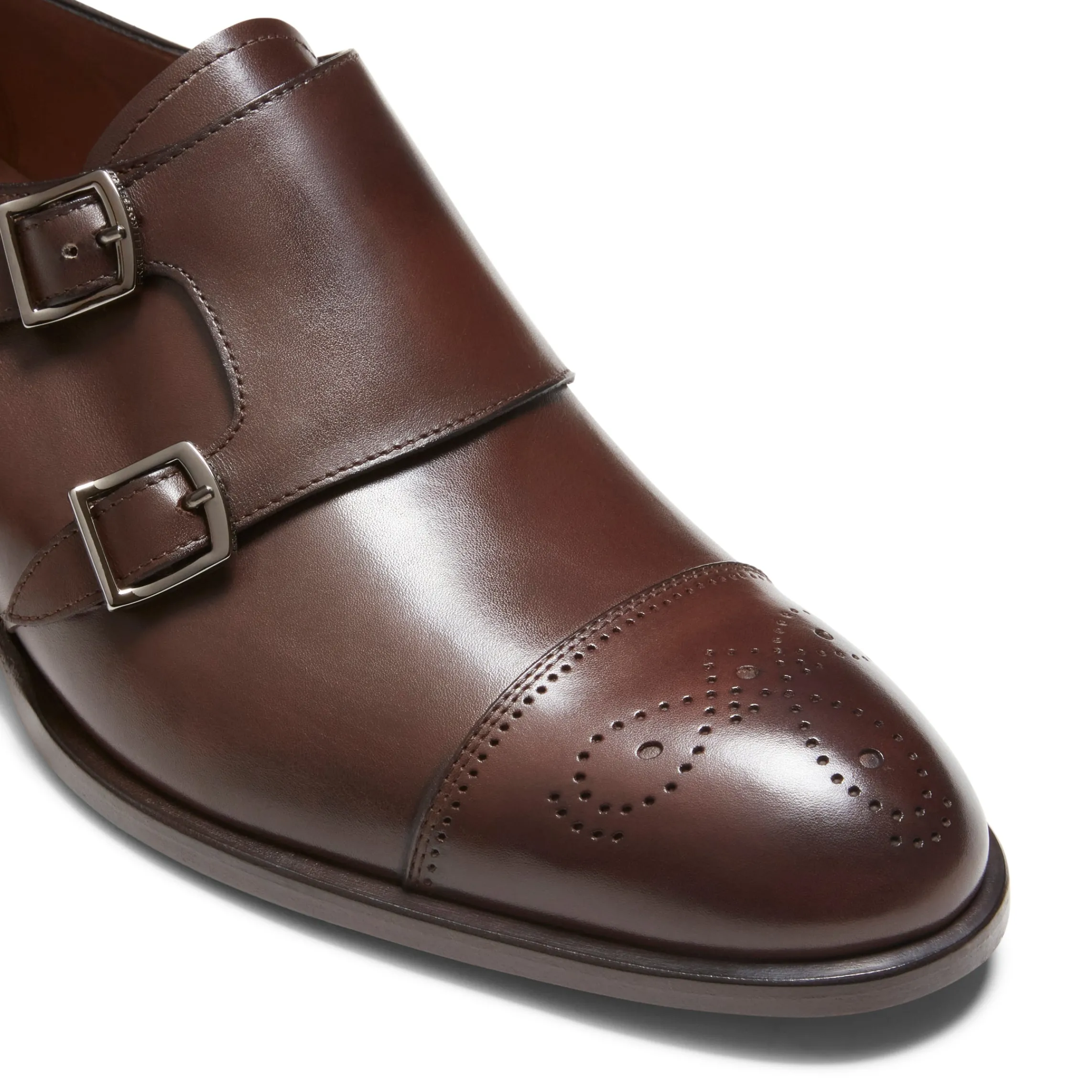 Best Fratelli Rossetti Leather Double-buckle Derby Shoe | Mahogany