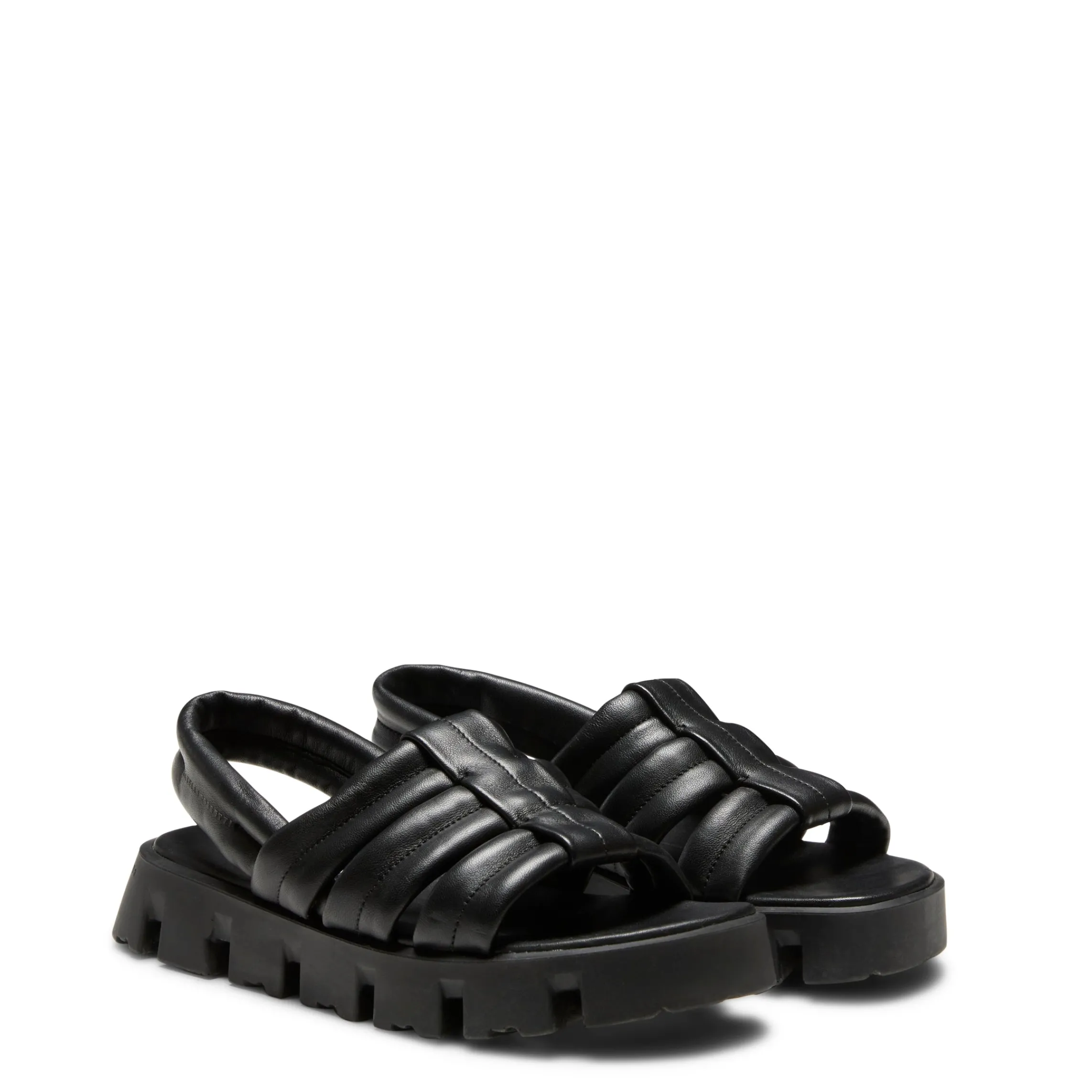 Store Fratelli Rossetti Milk-white Leather Sandal | Black