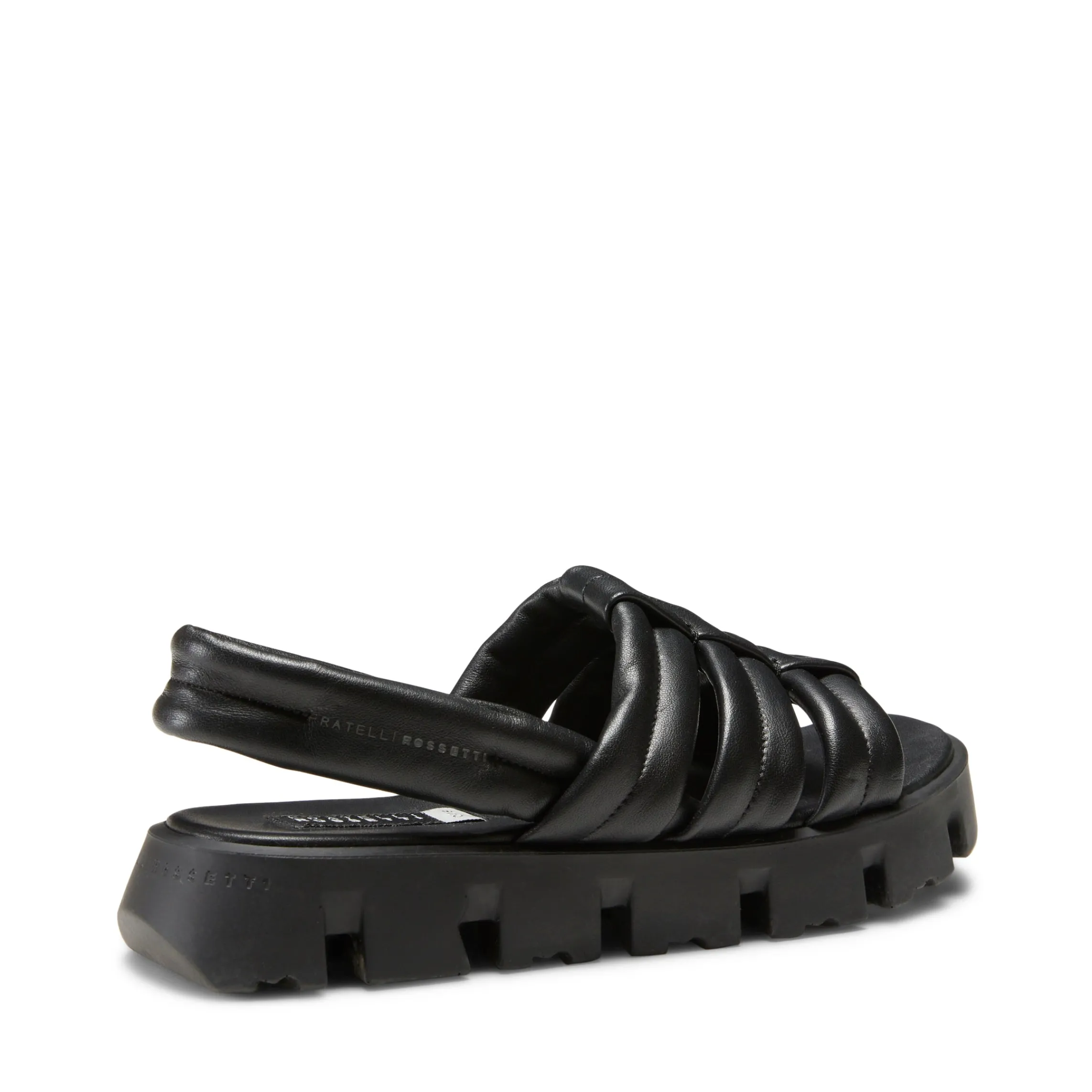 Store Fratelli Rossetti Milk-white Leather Sandal | Black