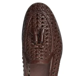 Shop Fratelli Rossetti Mocassino Brera Uomo In Pelle- Mahogany