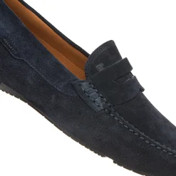 Flash Sale Fratelli Rossetti Mocassino Driver In Suede- Navy blue