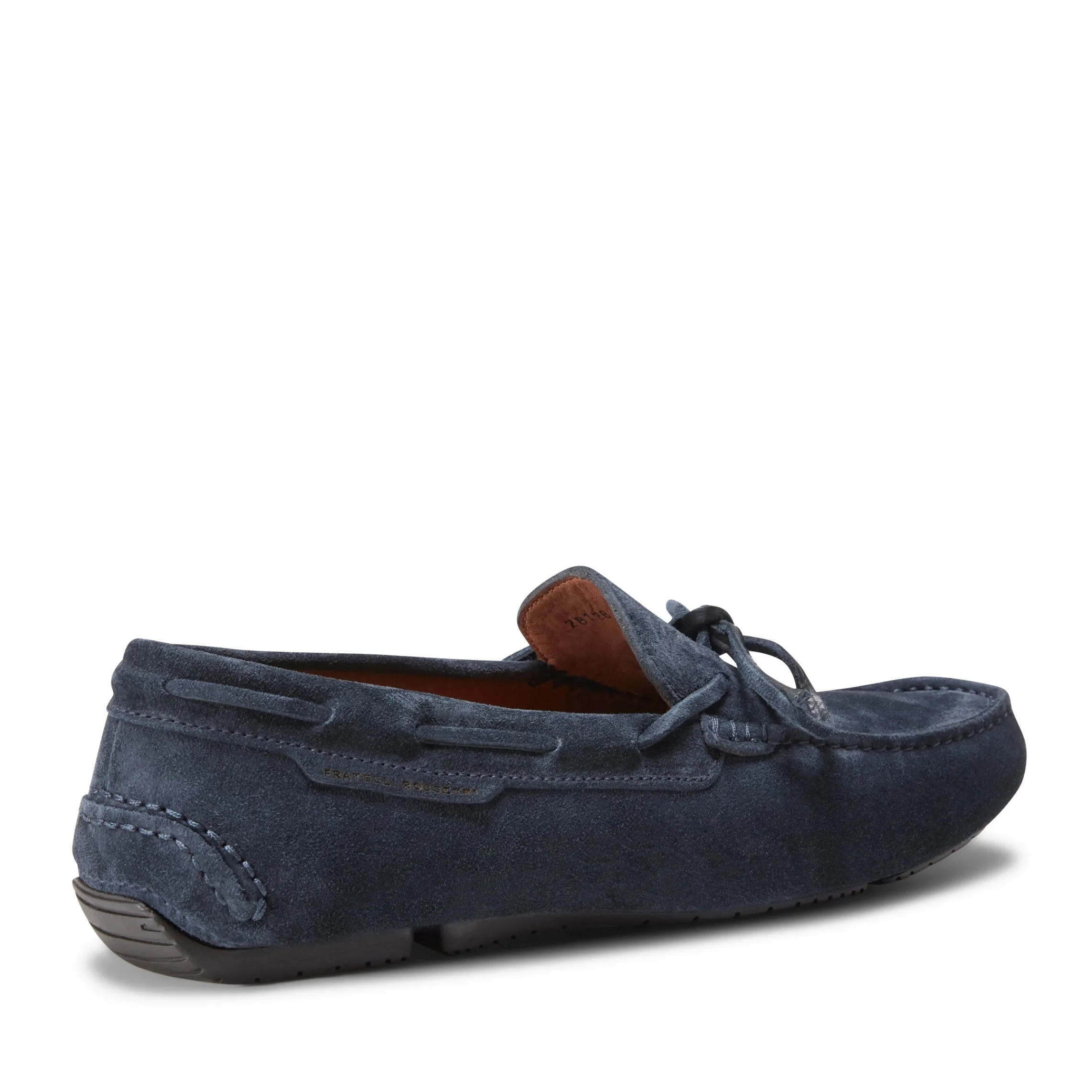Outlet Fratelli Rossetti Mocassino Driver Uomo In Suede- Navy blue