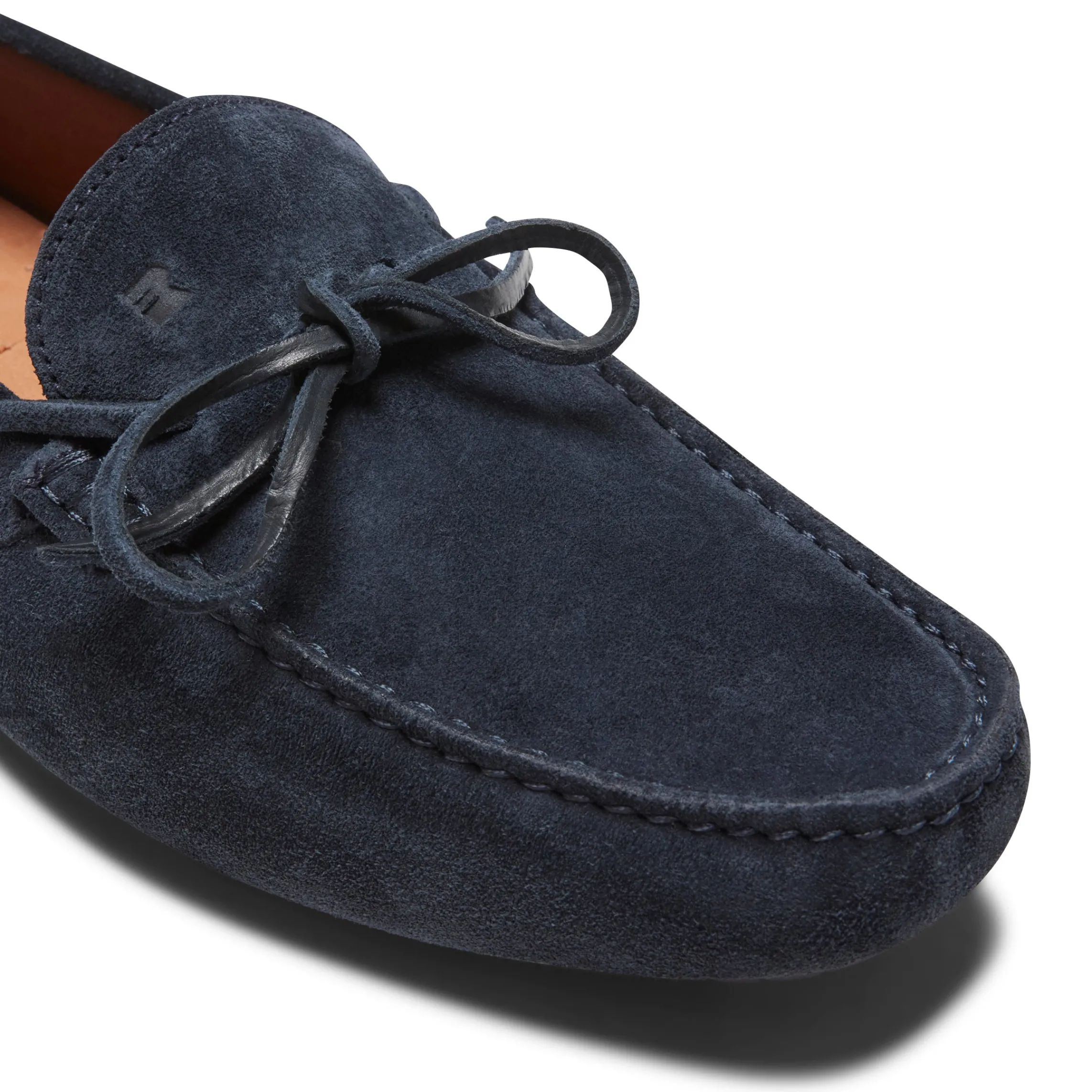 Outlet Fratelli Rossetti Mocassino Driver Uomo In Suede- Navy blue