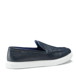 Hot Fratelli Rossetti Mocassino Uomo In Pelle Blu- Navy