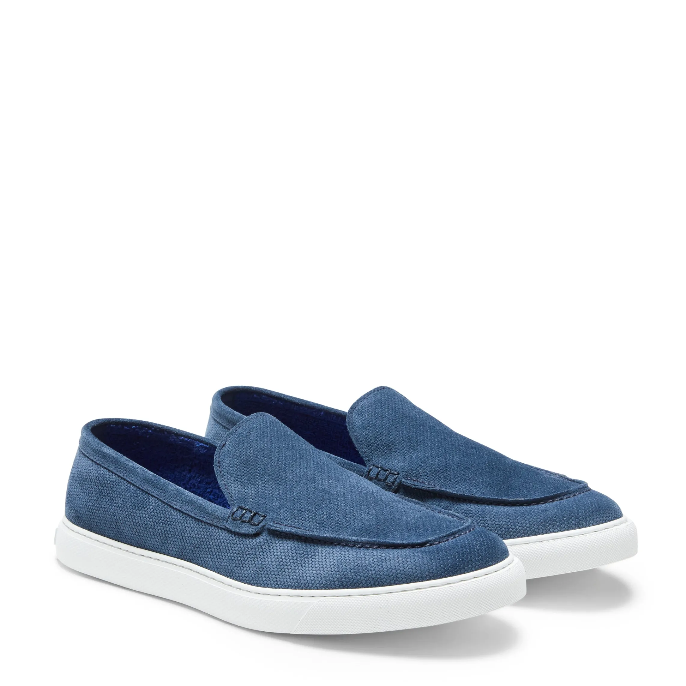 Best Fratelli Rossetti Mocassino Uomo In Suede Blu- Ocean