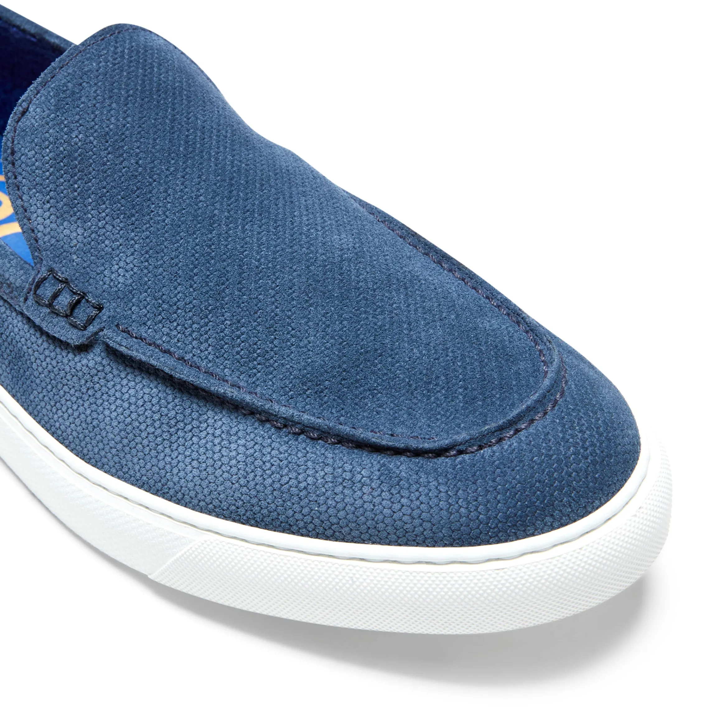 Best Fratelli Rossetti Mocassino Uomo In Suede Blu- Ocean