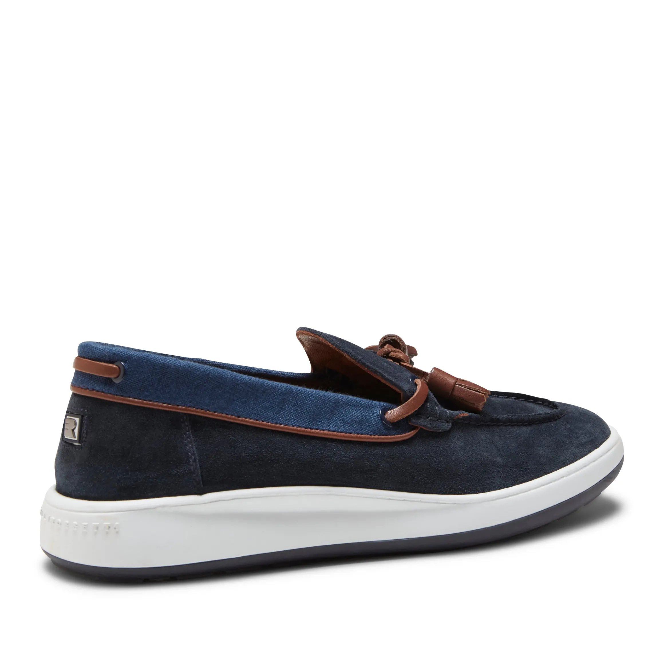 Cheap Fratelli Rossetti Mocassino Uomo In Suede- Navy blue