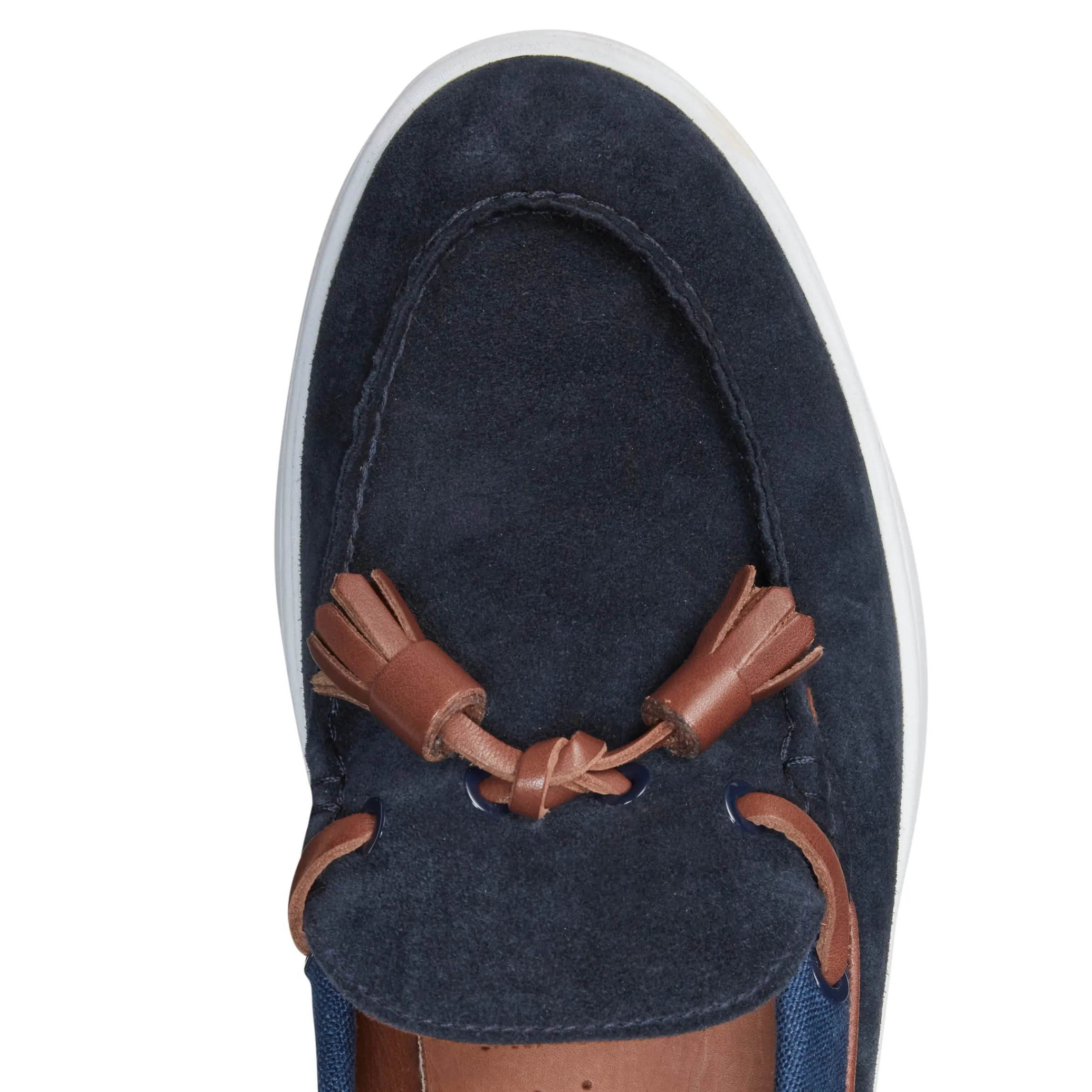 Cheap Fratelli Rossetti Mocassino Uomo In Suede- Navy blue
