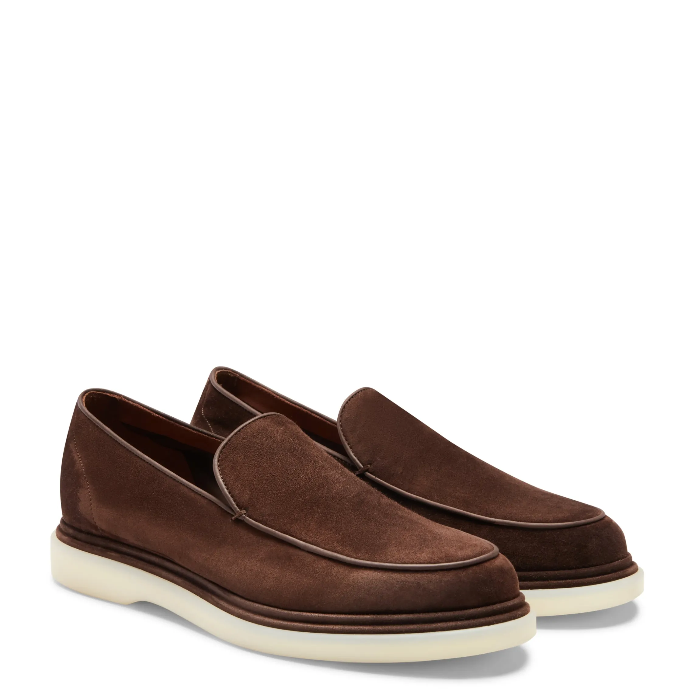 Cheap Fratelli Rossetti Mocassino Uomo In Suede- Brown