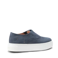 Discount Fratelli Rossetti Suede Hobo Sport Sneaker | Navy blue