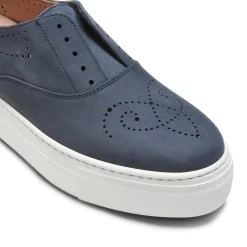 Discount Fratelli Rossetti Suede Hobo Sport Sneaker | Navy blue